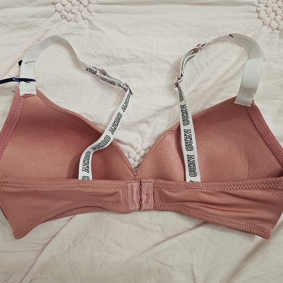 Brand New Aeropostale Wireless Pink/Salmon Color Adjustable Strap Bra Size 34C - Picture 4 of 6